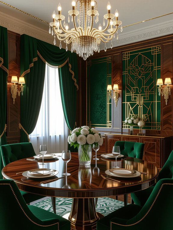 art deco dining elegance