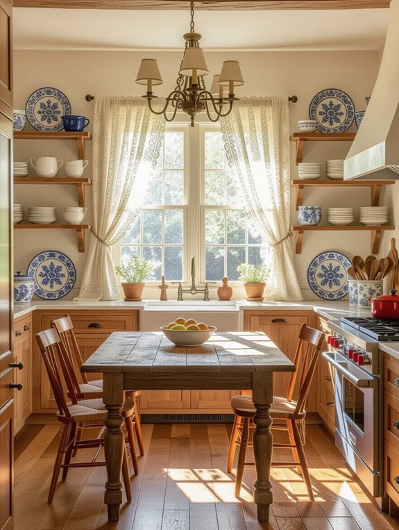 artistic eclectic kitchen flair