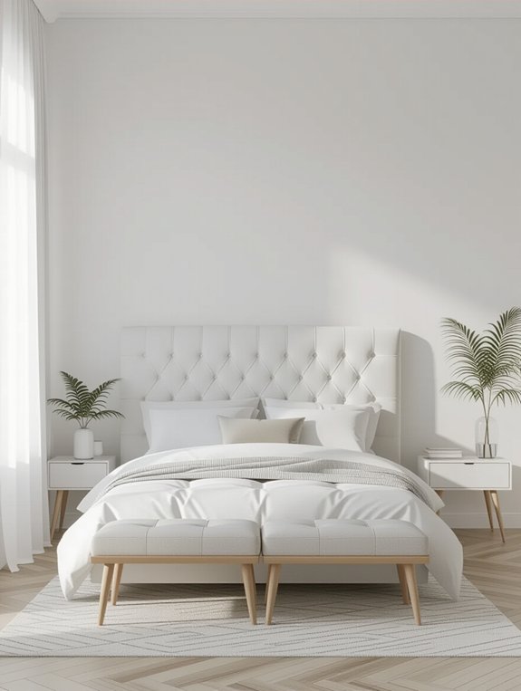 balanced minimalist bedroom design