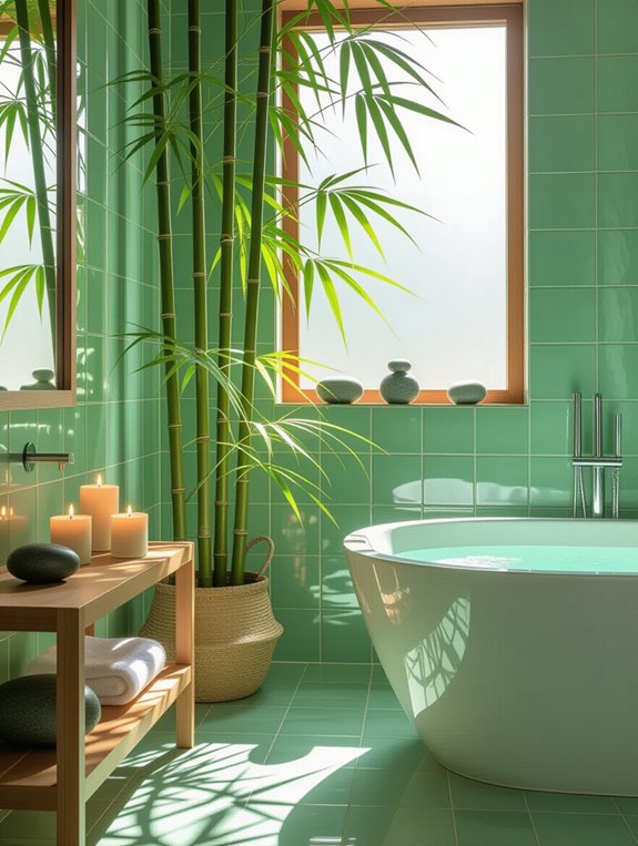 bamboo plants create tranquility
