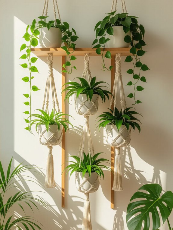 bohemian charm plant display