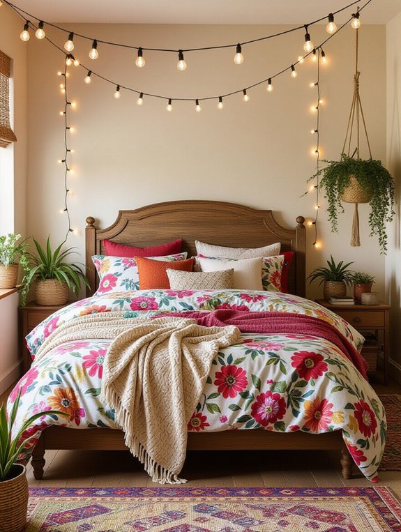 bohemian patterns and lighting