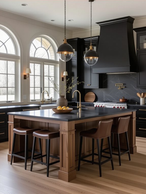 bold black island centerpiece