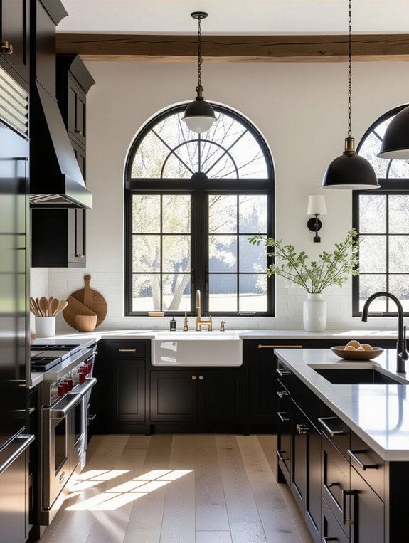 bold black warm wood