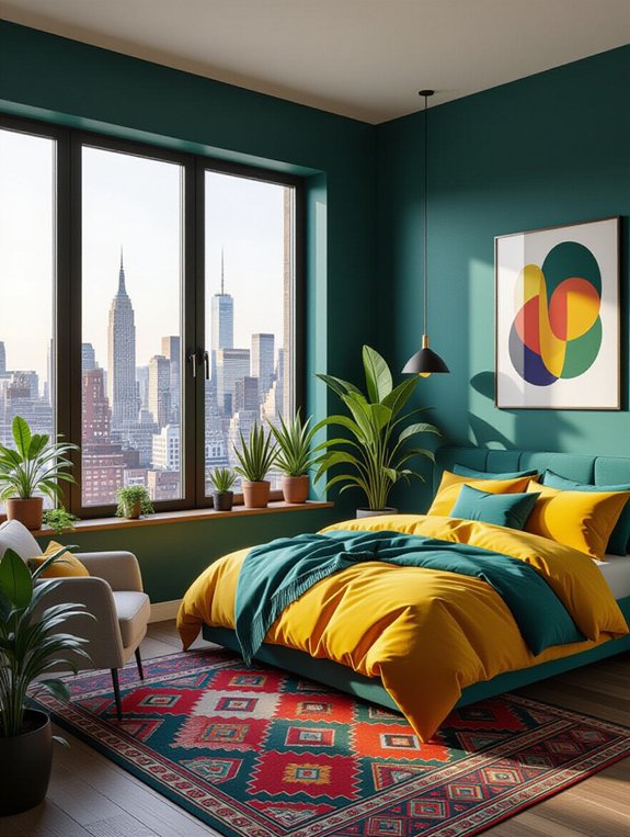 bold colors enhance city views