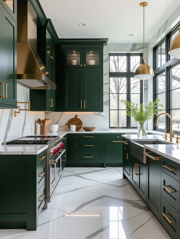 bold dark green elegance