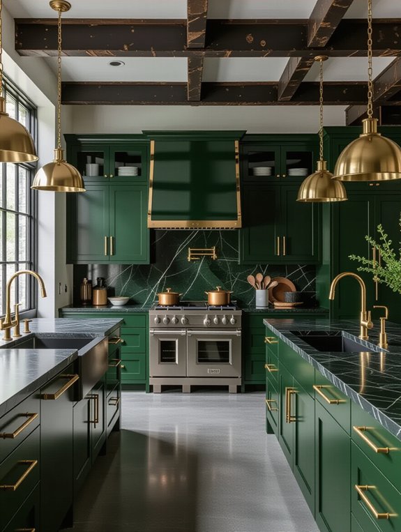 bold green industrial elegance