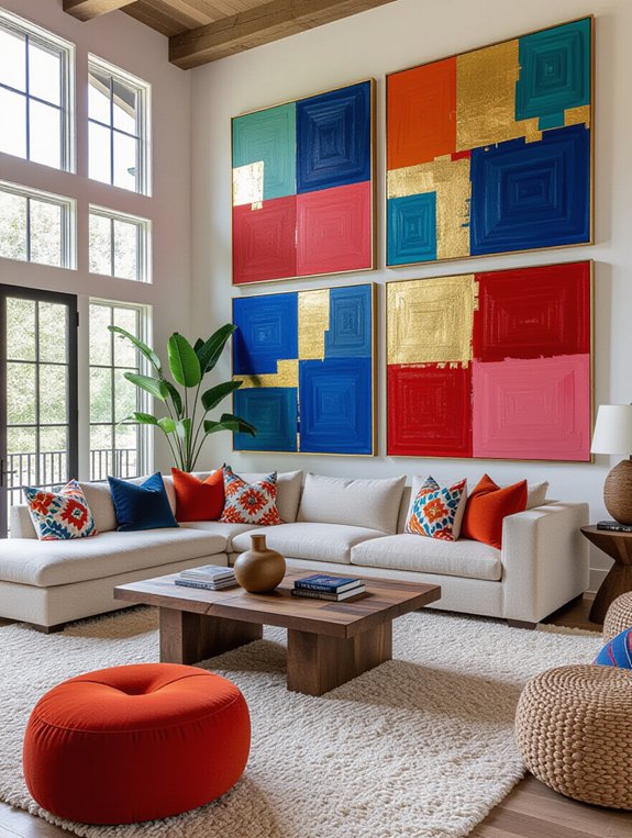 bold installations enhance atmosphere