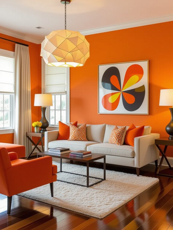 bold lighting enhances ambiance