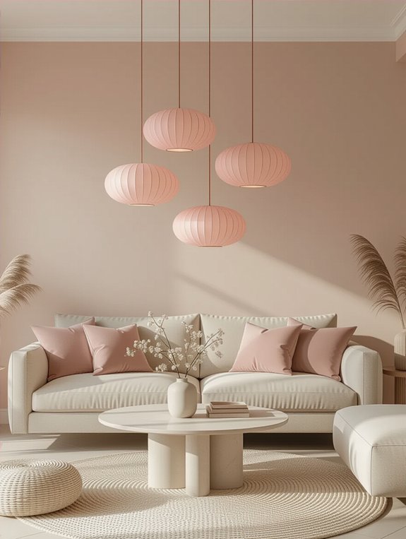 bold pink lighting accents