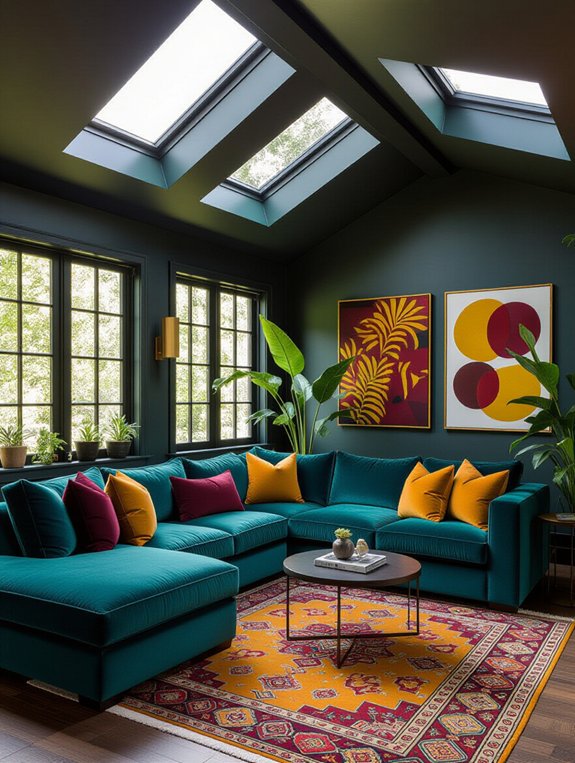 bold sectional color choices