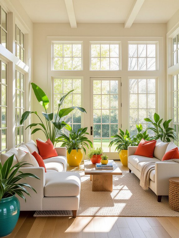 brighten neutral spaces creatively