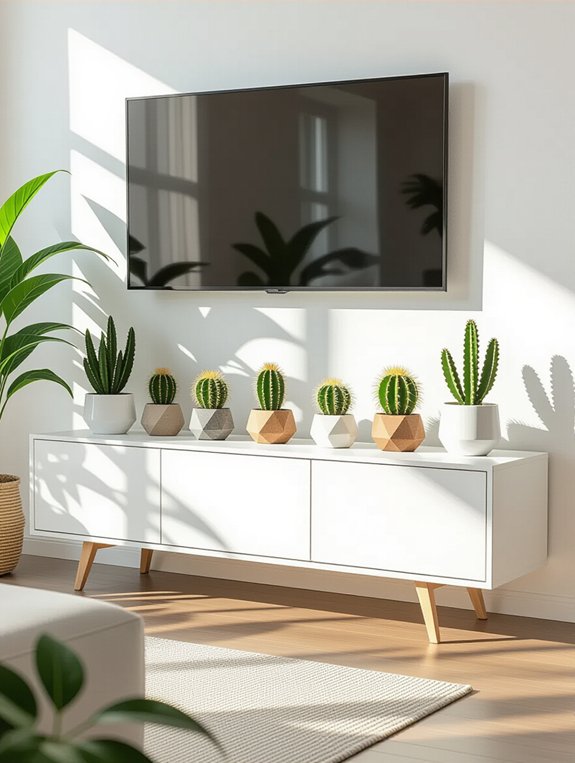 cacti enhance minimalist decor