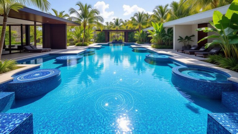 celestial patterned swimming pools