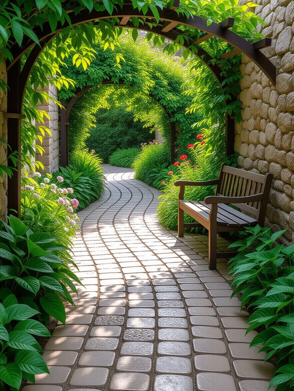 charming natural garden pathways