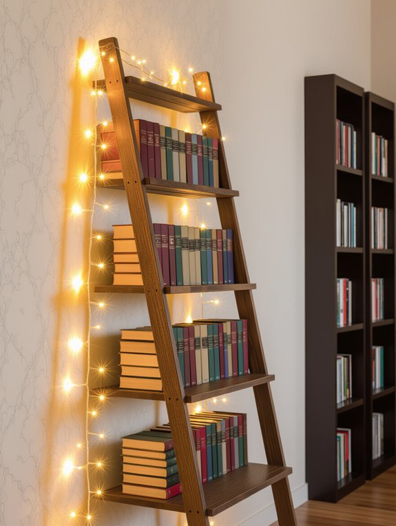 charming vintage ladder bookshelf