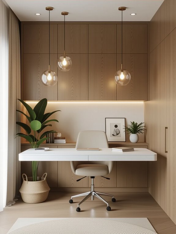 chic floating desk elegance