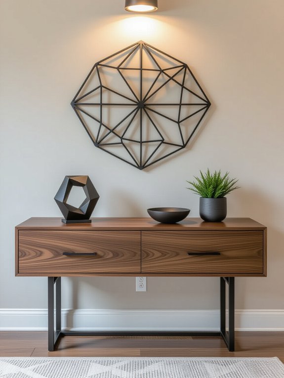 chic functional entryway design