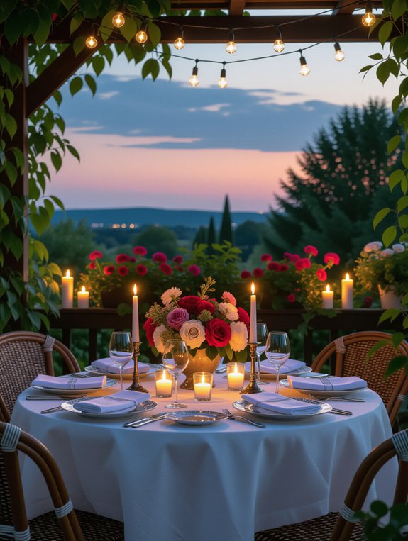 chic outdoor dining experience