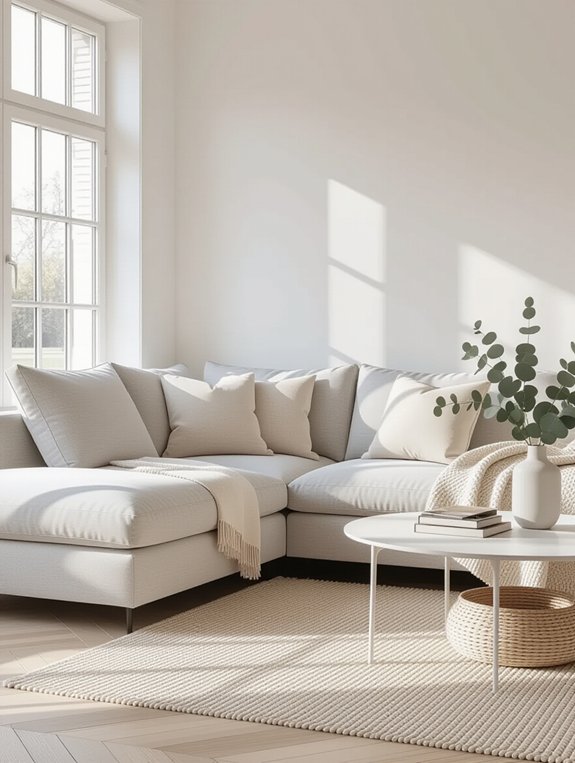 chic scandinavian living room