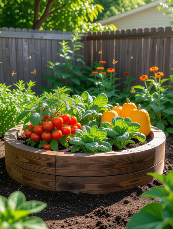 circular raised garden benefits
