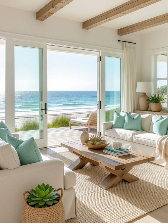 coastal inspired indoor decor