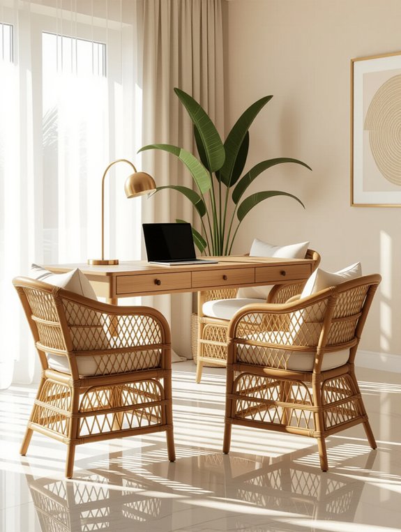 comfortable luxurious rattan chairs