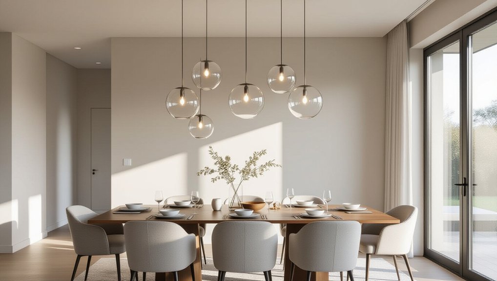 contemporary glass pendant lighting
