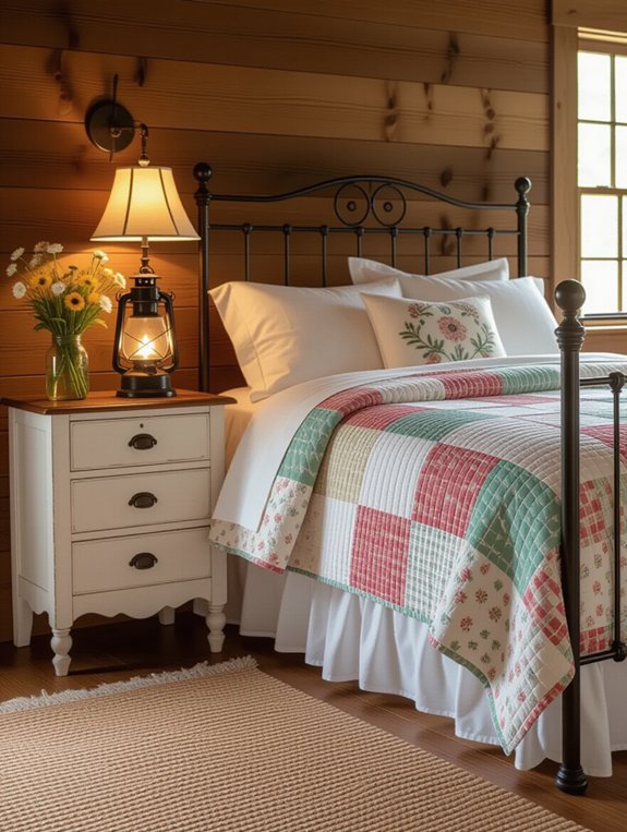 cottage charm wooden nightstands