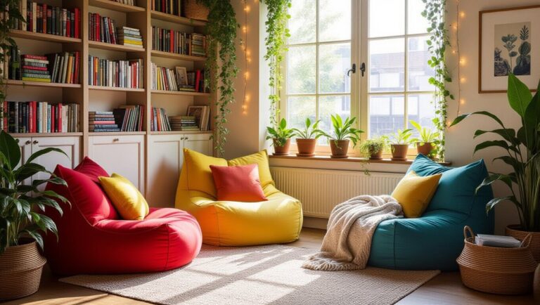cozy bean bag reading nooks