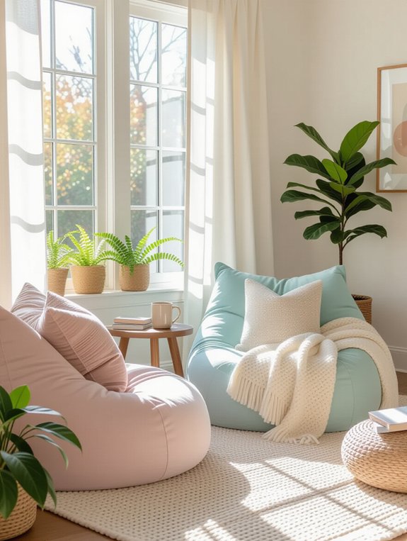 cozy bean bag retreat
