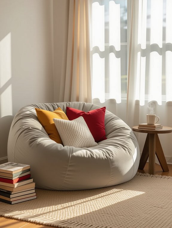 cozy bedroom reading nook