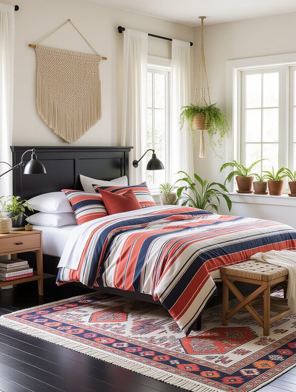 cozy bohemian bedroom elements