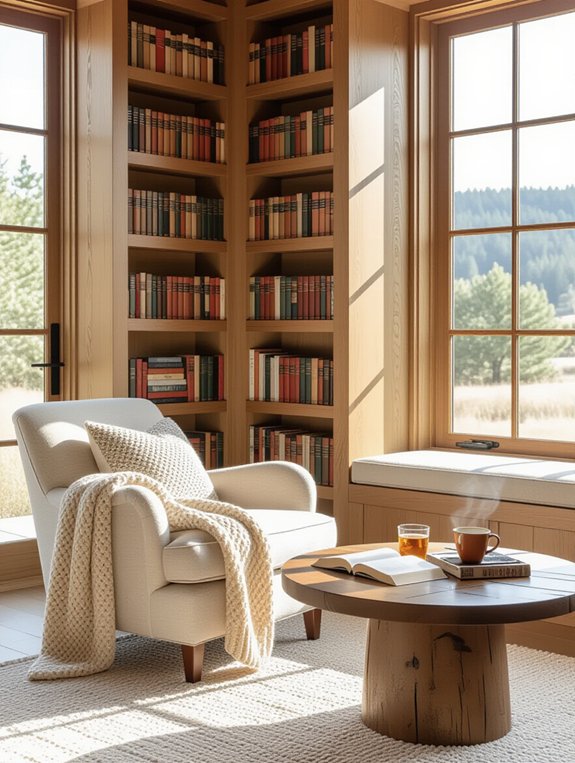 cozy chair warm ambiance