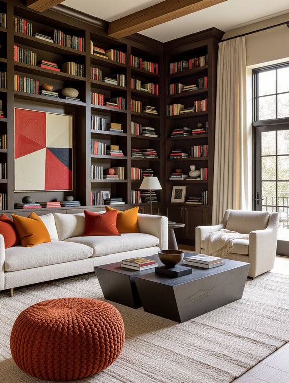 cozy elevated reading nook