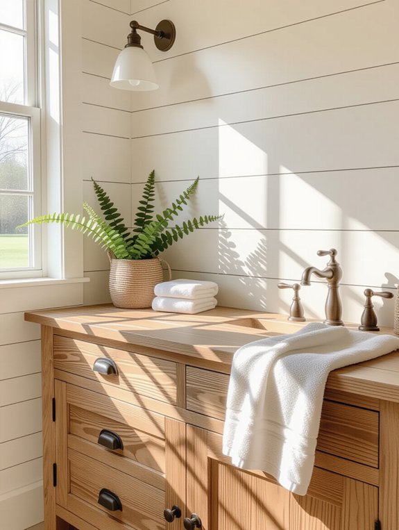 cozy farmhouse bathroom decor