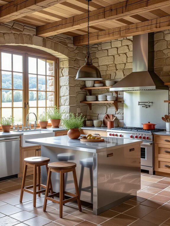 cozy farmhouse kitchen ambiance