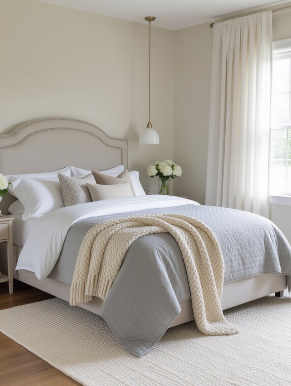 cozy layered gray textures