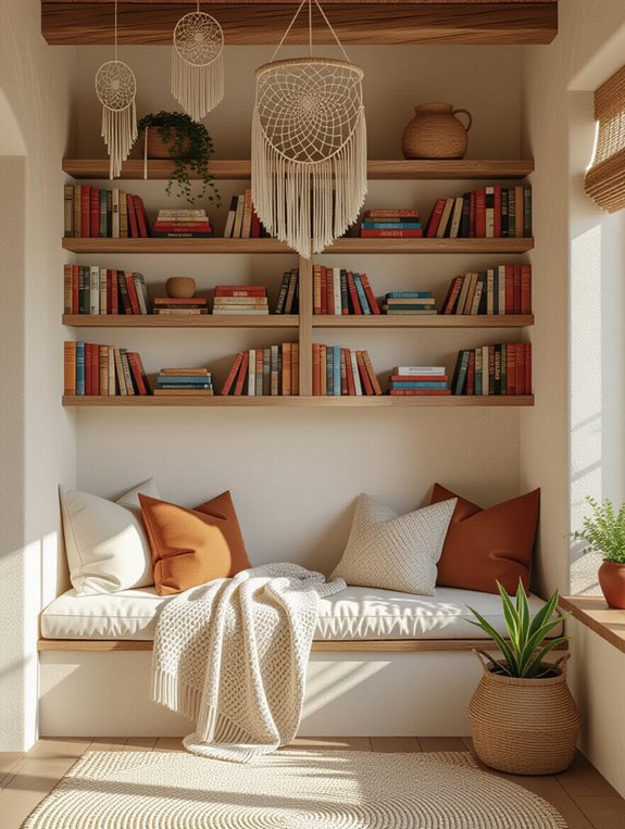 cozy reading nook design
