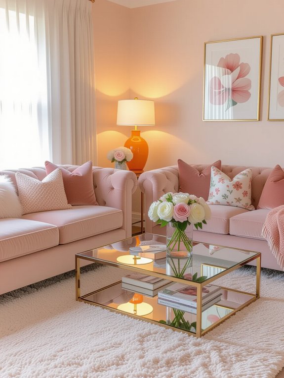 cozy romantic living space