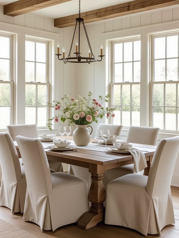 cozy rustic dining room