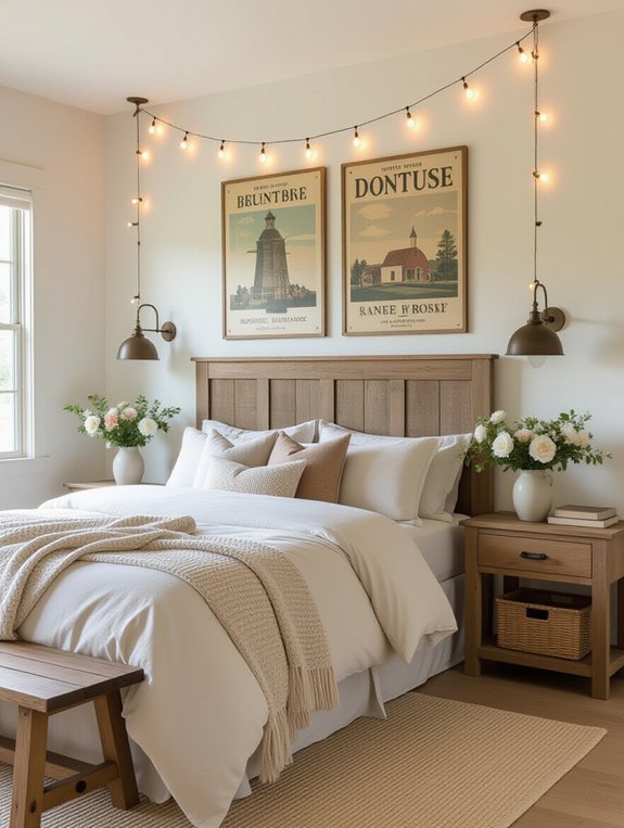cozy rustic farmhouse bedroom