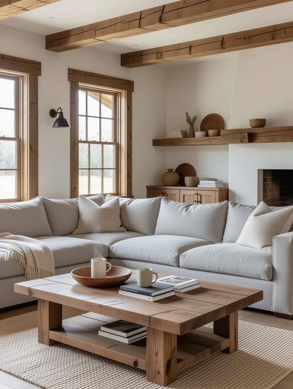 cozy rustic living space