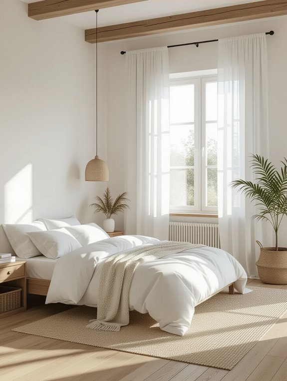 cozy rustic minimalist bedroom