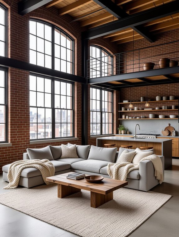 cozy textiles enhance warmth