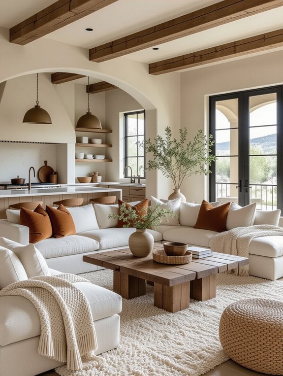 cozy textured fabric elements