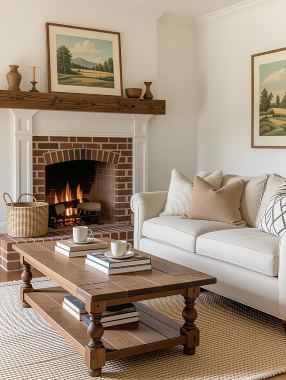 cozy traditional living room