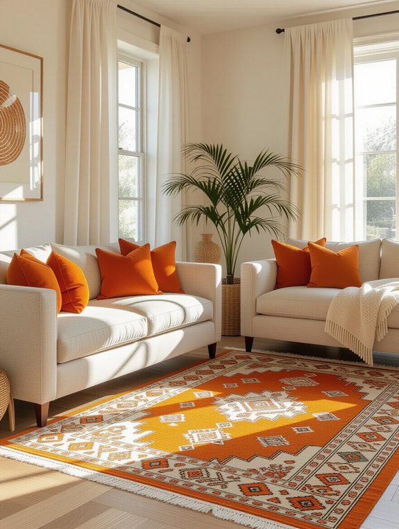 cozy vibrant living room