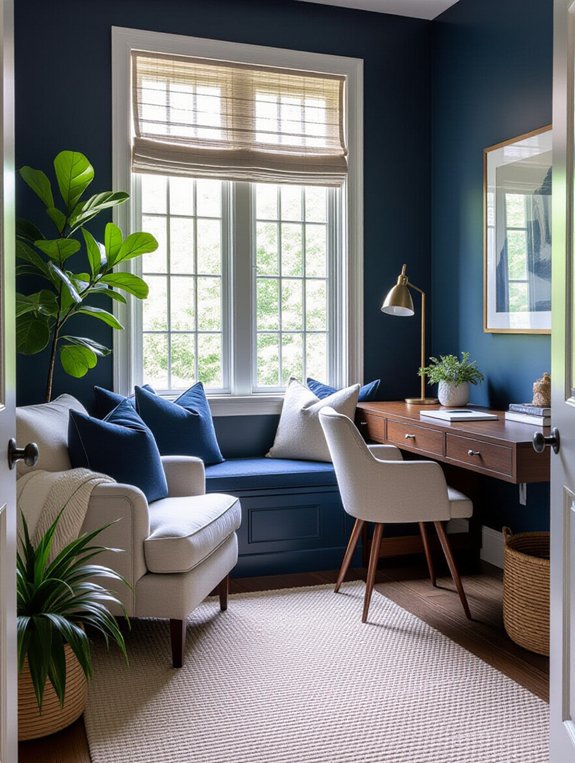 cozy workspace with inspiration