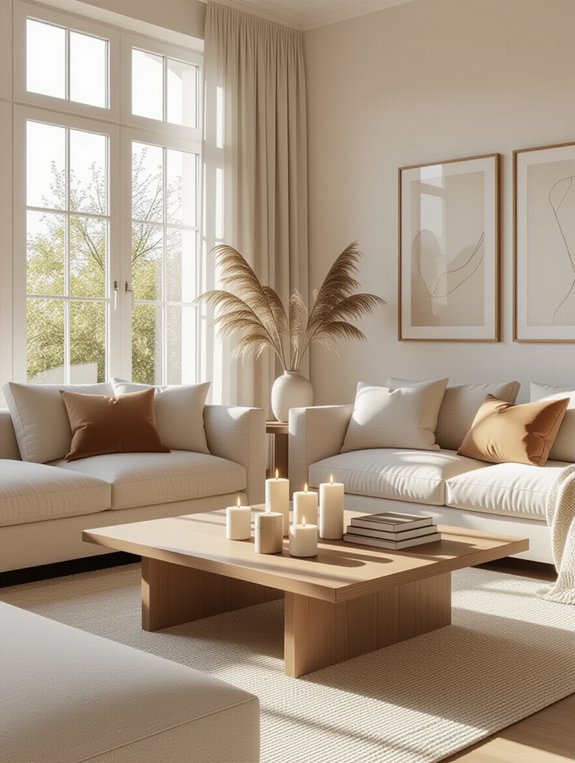 cozy yet minimalist living